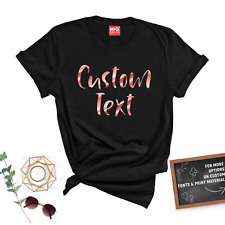 Camiseta Texto Personalizada Estampa Personalizada Qualquer Mensagem Própria Presente de Festa de Aniversário Galinha comprar usado  Enviando para Brazil