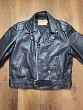 Leather biker jacket for sale  Worden
