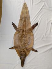 SOLID CROCODILE HIDE . CAIMAN. LENGTH 130cm (51 Inch) TAXIDERMY HUNTING  for sale  Shipping to South Africa