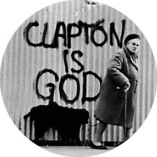 Chapa/Badge Clapton Is God . pin button eric rock and roll cream yardbirds blues comprar usado  Enviando para Brazil