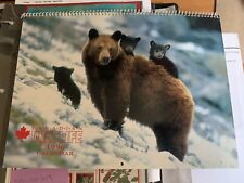 1996 calendario de pared canadiense alce osos alce segunda mano  Embacar hacia Argentina