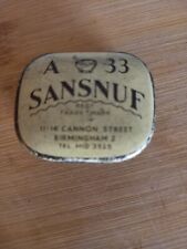 Vintage sansnuf snuff for sale  BIRMINGHAM