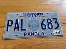 Usado, Placa de licença 2014 Mississippi etiqueta Panola County  comprar usado  Enviando para Brazil