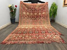 Used, Unique 6x10ft Traditional Moroccan Hand-Knotted Wool Rug Vintage Boujad Carpet for sale  Shipping to South Africa