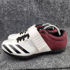 Tênis Adidas Adizero HJ Masculino Tamanho 10 Branco Vermelho Atletismo Picos de Salto Alto comprar usado  Enviando para Brazil