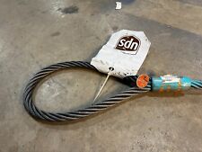 Cable Tech Sling & Supply 7/8” X 3’ Steel Wire Rope Cable Lifting Sling, used for sale  Shipping to South Africa