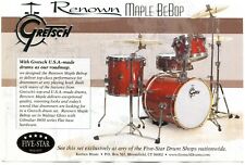 2005 pequeno Print Ad de Gretsch Renown Maple Bebop Walnut Gloss Drum Kit, usado comprar usado  Enviando para Brazil