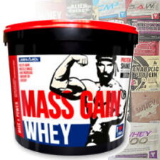 WHEY MASS GAIN 3kg Gainer Protein WPC Glutamin BCAA Top Masseaufbau, Bonus Probe comprar usado  Enviando para Brazil