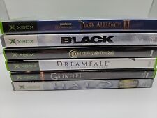 Original Xbox Lot: Black, Constantine, Dreamfall, Baulders Gate, Halo, Gauntlet for sale  Shipping to South Africa