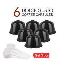 6 PIEZAS cápsulas de filtro recargables para tazas reutilizables de cápsula de café Dolce Gusto Nescafe segunda mano  Embacar hacia Argentina