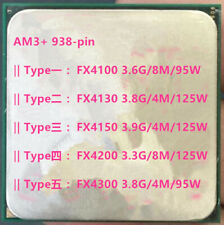 CPU AMD X4 FX4100 FX4130 FX4150 FX4200 FX4300 AM3+ 938 pinos desktop, usado comprar usado  Enviando para Brazil