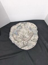 Maple Leaf Garden Stone Plaster Wall Hanging 13" Wide for sale  Shipping to South Africa