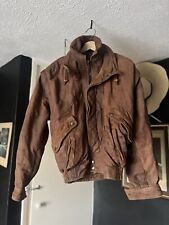 mens vintage leather bomber jacket for sale  DONCASTER
