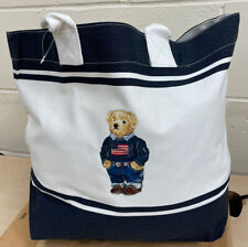 POLO BEAR DECK BAG BEACH SHOPPER CANVAS for sale  Shipping to South Africa