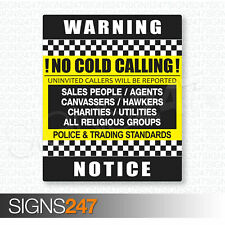 Cold callers sticker for sale  WESTCLIFF-ON-SEA