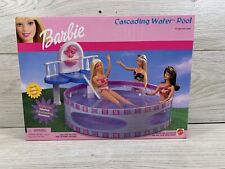 Barbie piscina de agua en cascada 2001 caja abierta sin precio base Mattel muñeca divertida natación natación, usado segunda mano  Embacar hacia Argentina