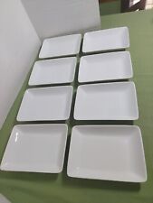 Set of 8 American Airlines Half Dinner Appetizer Plates 7 1/2” X 5 1/2” #73PL110 for sale  Shipping to United Kingdom