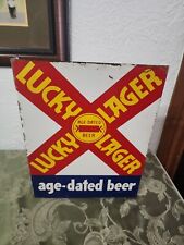 vintage lucky lager beer sign for sale  El Paso