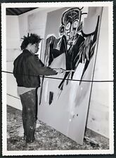 Vintage 80s Barium Barium Photo 17.5x24cm Jean-Michel Basquiat Warhol 2 for sale  Shipping to South Africa