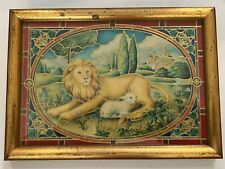 framed print art lion for sale  Las Cruces