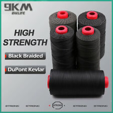 Black Kevlar Cord Sewing Threads 300lb 400lb Heat Resistance Made with Kevlar for sale  Shipping to South Africa