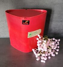 Cubo de basura Spirella TRIX ECO contenedor de cosméticos cubo de mesa rojo/rojo. Diseño triangular, usado segunda mano  Embacar hacia Argentina