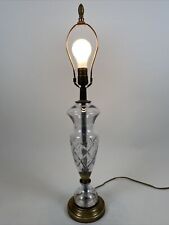 crystal table lamp vintage for sale  Evansville