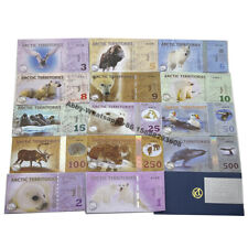 Billetes de 14 piezas del territorio ártico oso polar morsa lobo antártica animales, usado segunda mano  Embacar hacia Mexico