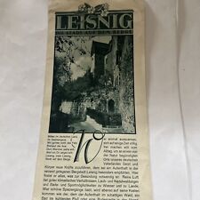 Prospekt leisnig 1935 gebraucht kaufen  Leipzig