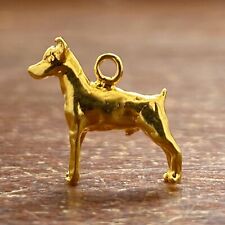 Colgante chapado en oro de 24 K - raza pincher miniatura para perro segunda mano  Embacar hacia Argentina