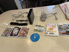 Used, Nintendo Wii Black Console Bundle W/ Games Wii Sports Just Dance Carnival More for sale  Shipping to South Africa
