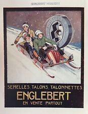 Affichette ancienne luge d'occasion  Herry