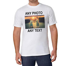 Usato, T-shirt personalizzata foto testo PERSONALIZZATI STAMPATI LOGO Regalo Per Lui/Lei usato  Spedire a Italy