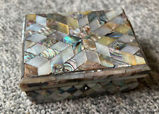 antique mother of pearl jewellery / trinket box, used for sale  CHRISTCHURCH