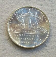 SAN MARINO 1000 LIRE 1982 moneta argento CENTENARIO GIUSEPPE GARIBALDI  usato  Roma