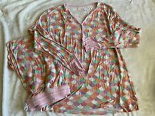 Conjunto de pijama feminino Mama Little Sleepies bambu rosa sereia escalas XXL 20 22 comprar usado  Enviando para Brazil