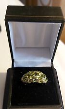 Peridot cluster ring for sale  COLCHESTER
