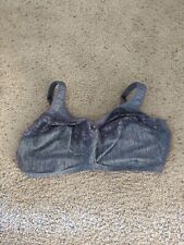 Used, Glamorise MAGIC LIFT Bra 46H (COMFORT-STRAPS) Wireless (SUPPORT) LACE Gray for sale  Shipping to South Africa