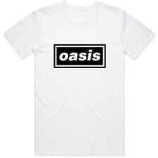 Oasis Classic Logo Biały T-shirt OFICJALNY, używany na sprzedaż  Wysyłka do Poland