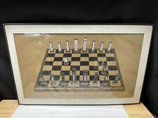 Vintage original tablero de ajedrez concepto de diseño obra de arte Charles Bell segunda mano  Embacar hacia Spain