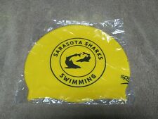 Boné de natação amarelo - Sarasota Sharks - Speedo silicone - Novo comprar usado  Enviando para Brazil