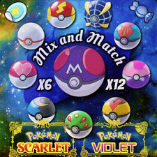 ⭐ Pokeballs raros • Itens de máscara azul-petróleo ⭐ Misture ou combine | Pokemon escarlate e violeta comprar usado  Enviando para Brazil