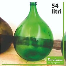 Damigiana in vetro, vaso da terra, verde, arredamento, design, 54 litri, vintage usato  Lecce