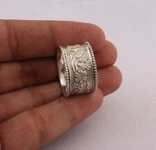 925 Sterling Silver Band& Statement Meditation Ring Handmade Ring All Size -q-77, used for sale  Shipping to South Africa
