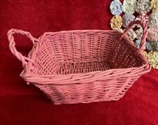 Pink square basket for sale  Ellsinore