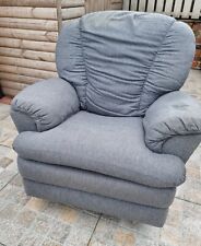 Grey fabric armchair for sale  CHESTERFIELD