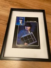PHIL COLLINS OCTAPAD-1986 Framed original poster advert for sale  Shipping to South Africa