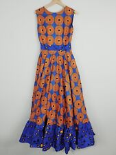 AFRICAN Print Genuine Handmade Womens Size 10 or US 6 Maxi Sleeveless Dress NEW, used for sale  Shipping to South Africa