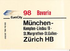 Zuglaufschild 98 bavaria gebraucht kaufen  Emmerzhsn., Steinebach