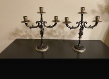 Coppia candelabri dipinti usato  Milano